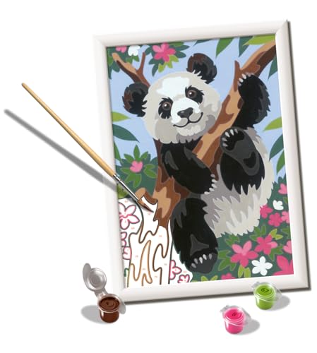 Ravensburger - CreArt D-Serie: Panda, Kit zum Malen nach Zahlen, enthält ein vorgedrucktes Brett, Pinsel, Farben und Zubehör, kreatives Spiel für Kinder 9 Jahre Ravensburger - CreArt D-Serie: Panda, Kit zum Malen nach Zahlen, enthält ein vorgedrucktes Brett, Pinsel, Farben und Zubehör, kreatives Spiel für Kinder 9 Jahre von Ravensburger