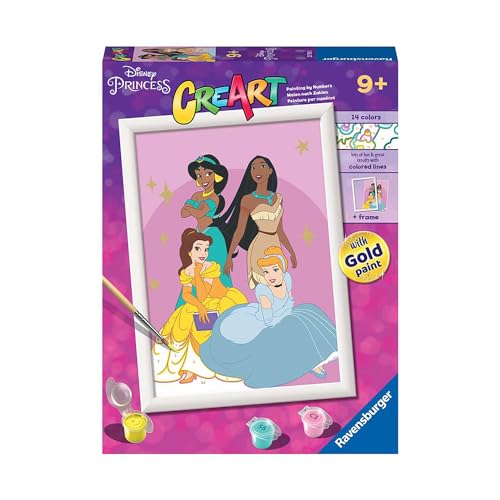 Ravensburger CreArt Disney Princess Malen nach Zahlen Kits für Kinder und Erwachsene ab 9 Jahren – Kinder-Bastelset Ravensburger CreArt Disney Princess Malen nach Zahlen Kits für Kinder und Erwachsene ab 9 Jahren – Kinder-Bastelset von Ravensburger