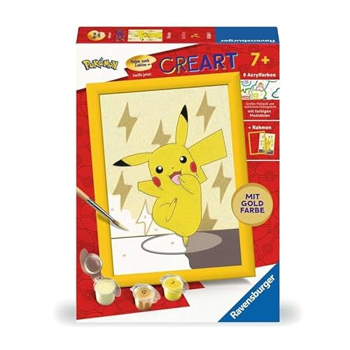 Ravensburger CreArt Kids 13x18cm - Kunstnummer - Pikachu - Malen nach Zahlen Set - ab 7 Jahren - 25756 Ravensburger CreArt Kids 13x18cm - Kunstnummer - Pikachu - Malen nach Zahlen Set - ab 7 Jahren - 25756 von Ravensburger