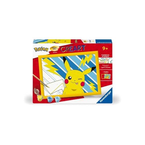 Ravensburger – CreArt Kids 18 x 24 cm – Kunstnummer – Pikachu Blitz – Set zum Malen nach Zahlen – ab 7 Jahren – 25905 Ravensburger – CreArt Kids 18 x 24 cm – Kunstnummer – Pikachu Blitz – Set zum Malen nach Zahlen – ab 7 Jahren – 25905 von Ravensburger