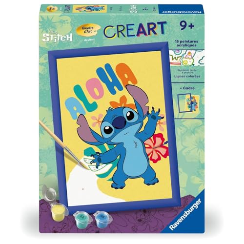 Ravensburger - CreArt Kids 18 x 24 cm – Kunstnummer – Stitch – Malen nach Zahlen – ab 7 Jahren – 25844 Ravensburger - CreArt Kids 18 x 24 cm – Kunstnummer – Stitch – Malen nach Zahlen – ab 7 Jahren – 25844 von Ravensburger
