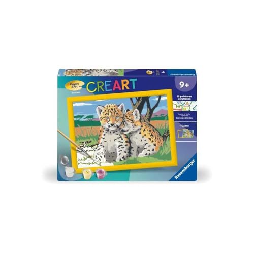 Ravensburger CreArt Kids 18x24cm - Kunstnummer - Kleine Leoparden - Malen nach Zahlen Set ab 9 Jahren - 25832 Ravensburger CreArt Kids 18x24cm - Kunstnummer - Kleine Leoparden - Malen nach Zahlen Set ab 9 Jahren - 25832 von Ravensburger