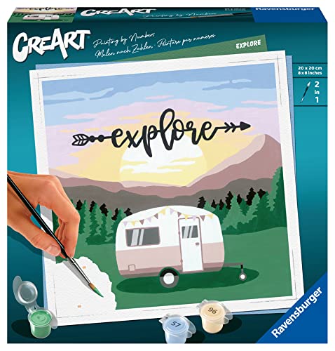 Ravensburger CreArt 20271 - Explore - Malen nach Zahlen Erwachsene, DIY Malset mit Pinsel und Acrylfarben, Geschenk für Frauen und Männer, Malen für Erwachsene Ravensburger CreArt 20271 - Explore - Malen nach Zahlen Erwachsene, DIY Malset mit Pinsel und Acrylfarben, Geschenk für Frauen und Männer, Malen für Erwachsene von Ravensburger