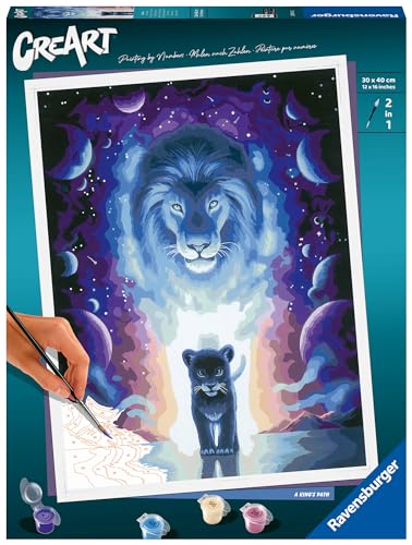 Ravensburger CreArt 23516 - Der Weg eines Königs - Malen nach Zahlen Erwachsene, DIY Malset mit Pinsel und Acrylfarben, Geschenk für Frauen und Männer, Malen für Erwachsene Ravensburger CreArt 23516 - Der Weg eines Königs - Malen nach Zahlen Erwachsene, DIY Malset mit Pinsel und Acrylfarben, Geschenk für Frauen und Männer, Malen für Erwachsene von Ravensburger
