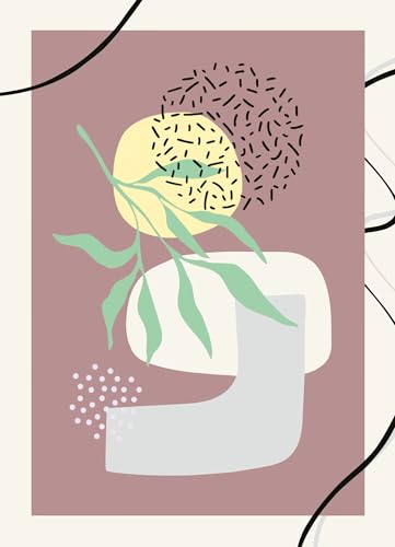 Ravensburger CreArt 23543 - Abstrakte Formen - Malen nach Zahlen Erwachsene, DIY Malset mit Pinsel und Acrylfarben, Geschenk für Frauen und Männer, Malen für Erwachsene von Ravensburger