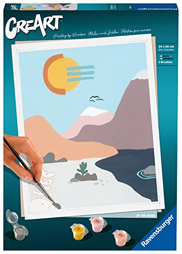Ravensburger CreArt 23641 - Am Fluss - Malen nach Zahlen Erwachsene, DIY Malset mit Pinsel und Acrylfarben, Geschenk für Frauen und Männer, Malen für Erwachsene Ravensburger CreArt 23641 - Am Fluss - Malen nach Zahlen Erwachsene, DIY Malset mit Pinsel und Acrylfarben, Geschenk für Frauen und Männer, Malen für Erwachsene von Ravensburger