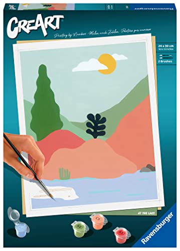Ravensburger CreArt 23642 - Am See - Malen nach Zahlen Erwachsene, DIY Malset mit Pinsel und Acrylfarben, Geschenk für Frauen und Männer, Malen für Erwachsene Ravensburger CreArt 23642 - Am See - Malen nach Zahlen Erwachsene, DIY Malset mit Pinsel und Acrylfarben, Geschenk für Frauen und Männer, Malen für Erwachsene von Ravensburger