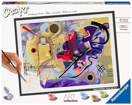 Ravensburger CreArt - Malen nach Zahlen 23650 ART Collection: Yellow, Red, Blue (Wassily Kandinsky) ab 14 Jahren von Ravensburger