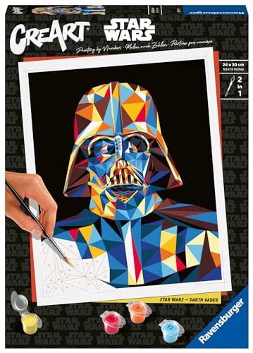 Ravensburger CreArt 23731 - Darth Vader - Star Wars Malen nach Zahlen Erwachsene, DIY Malset mit Pinsel und Acrylfarben, Geschenk für Frauen und Männer, Malen für Erwachsene Ravensburger CreArt 23731 - Darth Vader - Star Wars Malen nach Zahlen Erwachsene, DIY Malset mit Pinsel und Acrylfarben, Geschenk für Frauen und Männer, Malen für Erwachsene von Ravensburger