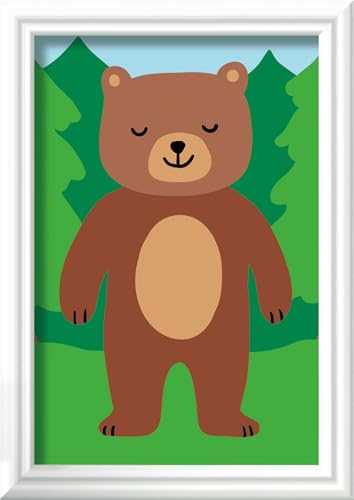 Ravensburger CreArt 23987 - Kleiner Bär - Malen nach Zahlen für Kinder ab 7 Jahre, Malset mit Rahmen, Pinsel und Acrylfarben, Geschenk für Mädchen und Jungen Ravensburger CreArt 23987 - Kleiner Bär - Malen nach Zahlen für Kinder ab 7 Jahre, Malset mit Rahmen, Pinsel und Acrylfarben, Geschenk für Mädchen und Jungen von Ravensburger