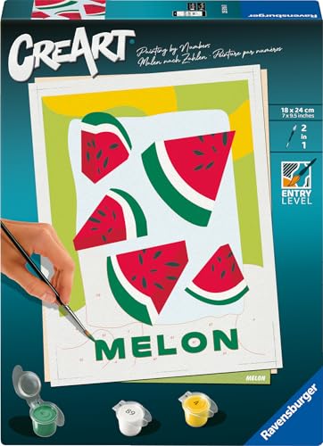 Ravensburger CreArt 25516 - Melonen - Malen nach Zahlen Erwachsene, DIY Malset mit Pinsel und Acrylfarben, Geschenk für Frauen und Männer, Malen für Erwachsene Ravensburger CreArt 25516 - Melonen - Malen nach Zahlen Erwachsene, DIY Malset mit Pinsel und Acrylfarben, Geschenk für Frauen und Männer, Malen für Erwachsene von Ravensburger