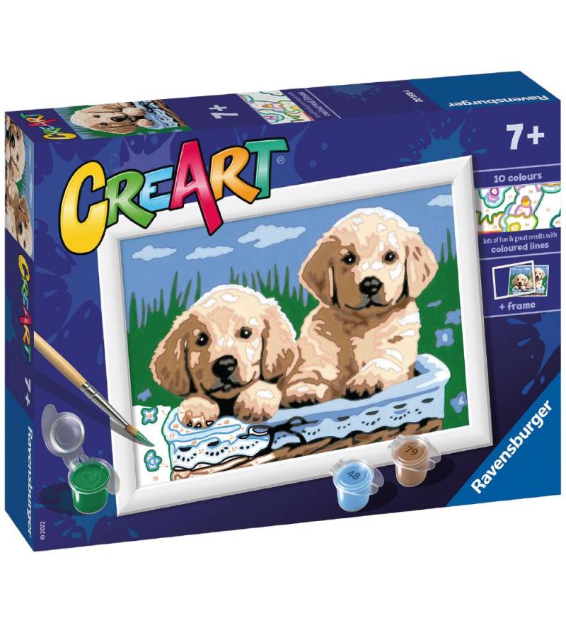 Ravensburger CreArt Malset - Cute Puppies - Ravensburger - One Size - Kreatives Spielset Ravensburger CreArt Malset - Cute Puppies - Ravensburger - One Size - Kreatives Spielset von Ravensburger