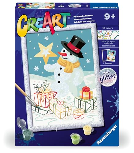 Ravensburger CreArt Serie D: Schneemann, Malen nach Zahlen für Erwachsene und Kinder, Gemälde nach Zahlen, inklusive komplettem Malset und Rahmen, für Kinder ab 9 Jahren, 24 x 18 cm Ravensburger CreArt Serie D: Schneemann, Malen nach Zahlen für Erwachsene und Kinder, Gemälde nach Zahlen, inklusive komplettem Malset und Rahmen, für Kinder ab 9 Jahren, 24 x 18 cm von Ravensburger