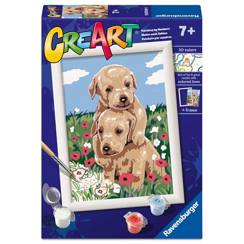 Ravensburger - CreArt Serie E: Golden Retriever, Malen nach Zahlen, Malset für Kinder, inklusive Rahmen, pädagogisches und kreatives Spiel, Geschenkidee für Kinder ab 7 Jahren, 13 x 18 cm Ravensburger - CreArt Serie E: Golden Retriever, Malen nach Zahlen, Malset für Kinder, inklusive Rahmen, pädagogisches und kreatives Spiel, Geschenkidee für Kinder ab 7 Jahren, 13 x 18 cm von Ravensburger