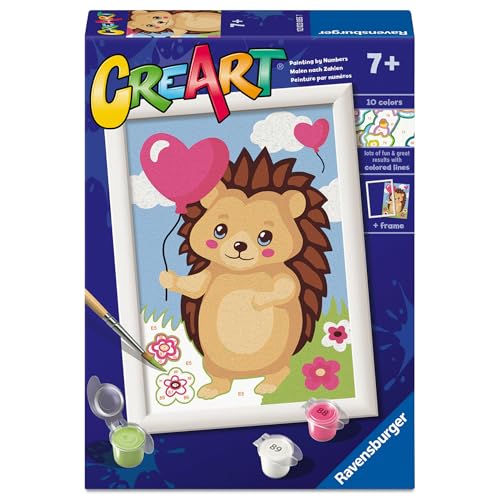Ravensburger - CreArt Serie E: Liebevoller Igel, Malen nach Zahlen, Malset für Kinder, inklusive Rahmen, pädagogisches und kreatives Spiel, Geschenkidee für Kinder ab 7 Jahren, 13 x 18 cm Ravensburger - CreArt Serie E: Liebevoller Igel, Malen nach Zahlen, Malset für Kinder, inklusive Rahmen, pädagogisches und kreatives Spiel, Geschenkidee für Kinder ab 7 Jahren, 13 x 18 cm von Ravensburger