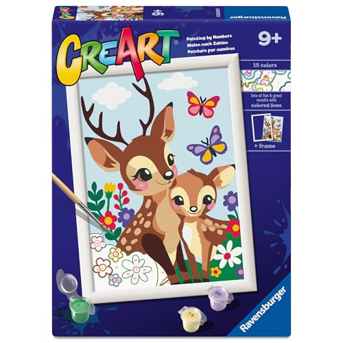 Ravensburger - Creart Serie D Entzückende Hirsche | Malset für Kinder | Malen nach Zahlen enthält Alles Notwendige | Spiele Kinder 9 Jahre oder älter | Creart 9 Jahre Ravensburger - Creart Serie D Entzückende Hirsche | Malset für Kinder | Malen nach Zahlen enthält Alles Notwendige | Spiele Kinder 9 Jahre oder älter | Creart 9 Jahre von Ravensburger