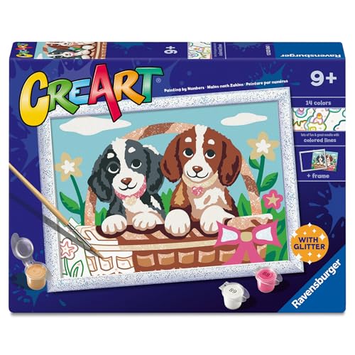 Ravensburger - Creart Serie D Picknick mit Welpen | Malset für Kinder | Malen nach Zahlen enthält Alles Notwendige | Spiele Kinder 9 Jahre oder älter | Creart Ravensburger 9 Jahre Ravensburger - Creart Serie D Picknick mit Welpen | Malset für Kinder | Malen nach Zahlen enthält Alles Notwendige | Spiele Kinder 9 Jahre oder älter | Creart Ravensburger 9 Jahre von Ravensburger