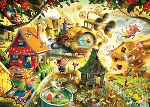 1000 Teile - Look Out Little Pigs! von Ravensburger