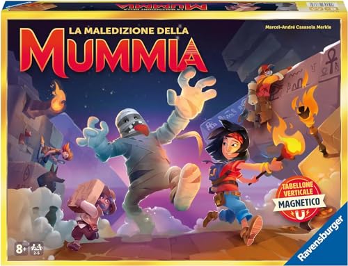 Ravensburger - Der Fluch der Mumie, Brettspiel für die ganze Familie, 2-5 Spieler, Geschenkidee für Kinder ab 8 Jahren, italienische Ausgabe Ravensburger - Der Fluch der Mumie, Brettspiel für die ganze Familie, 2-5 Spieler, Geschenkidee für Kinder ab 8 Jahren, italienische Ausgabe von Ravensburger