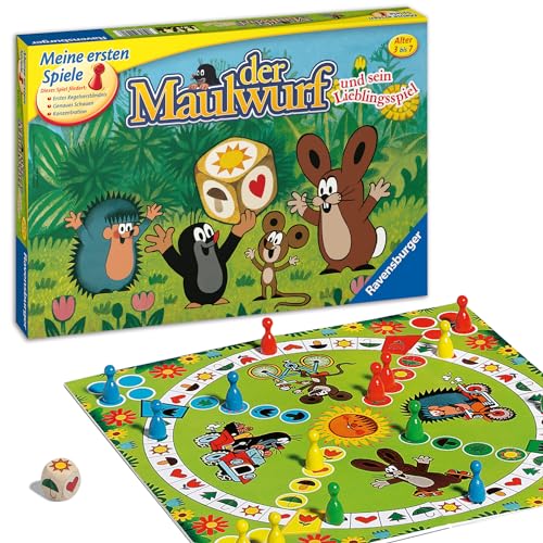 Ravensburger Kinderspiele 21570 - Der Maulwurf und Sein Lieblingsspiel - Spieleklassiker für Kinder, Kinderspiel ab 3 Jahren, für 2-4 Spieler - Geburtstagsgeschenke von Ravensburger