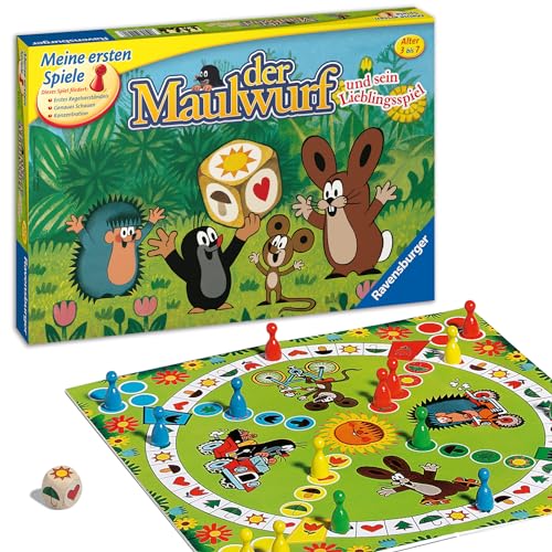 Ravensburger Kinderspiele 21570 - Der Maulwurf und sein Lieblingsspiel - Spieleklassiker für Kinder, Kinderspiel ab 3 Jahren, für 2-4 Spieler von Ravensburger