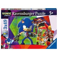 Kinderpuzzle 3x49 Teile - Sonic Prime - Die Abenteuer von Sonic von Ravensburger Verlag GmbH