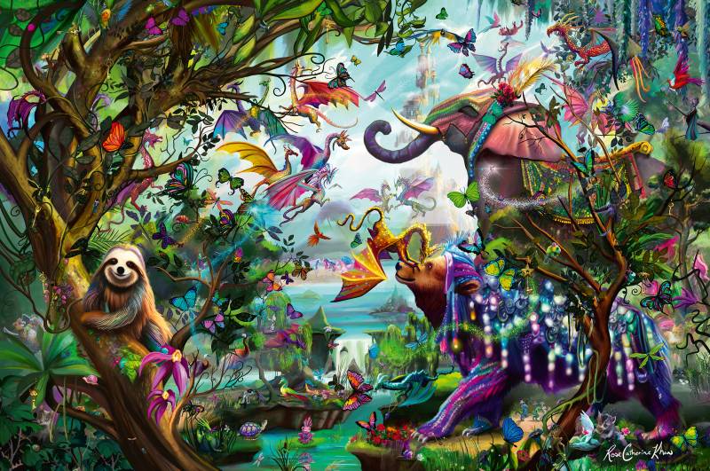 Ravensburger Die Drachen der Tropen 4000 Teile Puzzle Ravensburger-00812 von Ravensburger