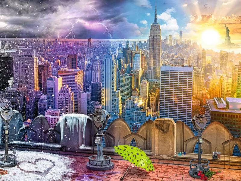 Ravensburger Die Jahreszeiten in New York 1500 Teile Puzzle Ravensburger-00698 von Ravensburger