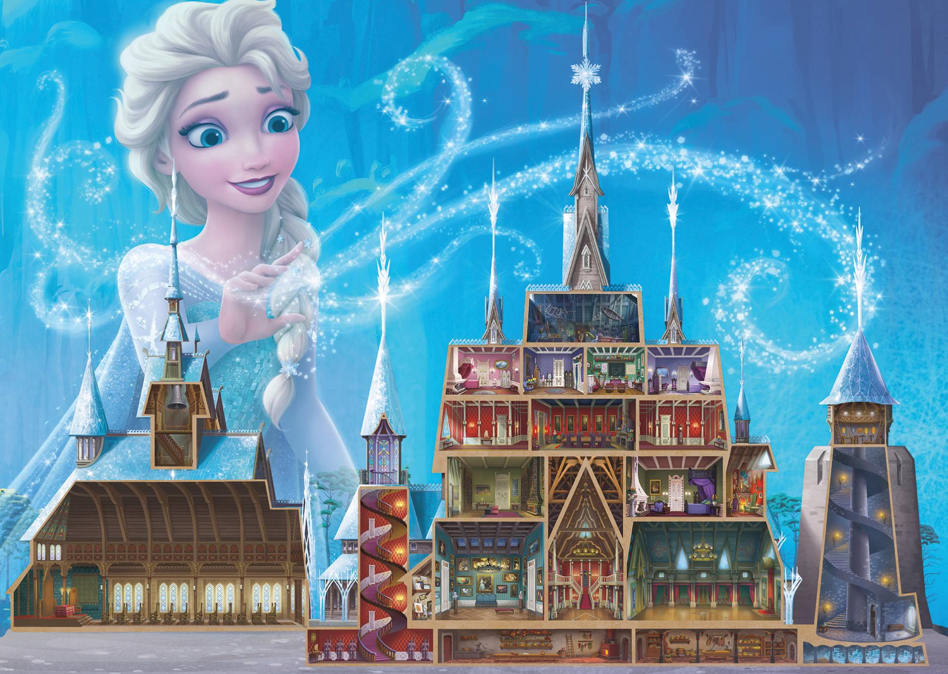 Ravensburger Disney Castles: Elsa 1000 Teile Puzzle Ravensburger-00261 Ravensburger Disney Castles: Elsa 1000 Teile Puzzle Ravensburger-00261 von Ravensburger