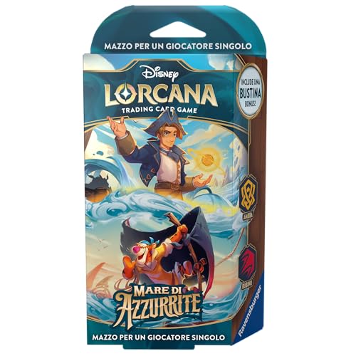 Ravensburger - Disney Lorcana TCG: Mare di Azzurrite, Starter Deck Bernstein & Rubin 60 Karten, Sammelkarten, Spiel für Erwachsene und Kinder, italienische Ausgabe Ravensburger - Disney Lorcana TCG: Mare di Azzurrite, Starter Deck Bernstein & Rubin 60 Karten, Sammelkarten, Spiel für Erwachsene und Kinder, italienische Ausgabe von Ravensburger
