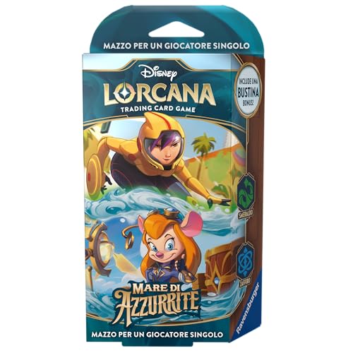 Ravensburger - Disney Lorcana TCG: Mare di Azzurrite, Starter Deck Smaragd & Saphir 60 Karten, Sammelkarten, Spiel für Erwachsene und Kinder, italienische Ausgabe Ravensburger - Disney Lorcana TCG: Mare di Azzurrite, Starter Deck Smaragd & Saphir 60 Karten, Sammelkarten, Spiel für Erwachsene und Kinder, italienische Ausgabe von Ravensburger