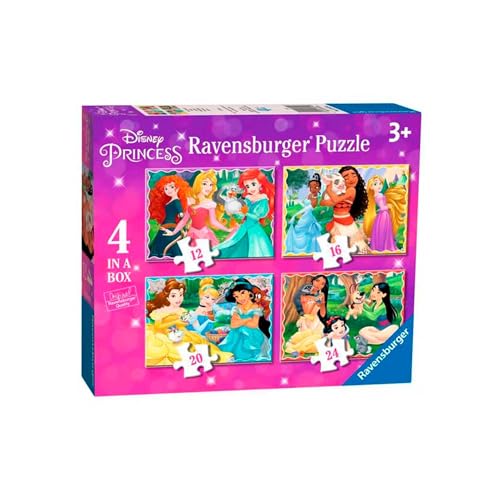 Ravensburger Disney Prinzessinnen-Puzzle, 10,2 cm (12, 16, 20, 24 Teile) für Kinder ab 3 Jahren von Ravensburger