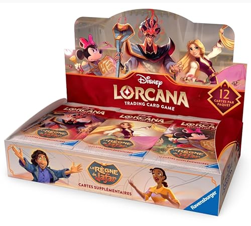 Ravensburger Disney Sammelkartenspiel Lorcana Die Herrschaft von Jafar – Anzeige von 24 Booster-Packs ab 8 Jahren von Ravensburger