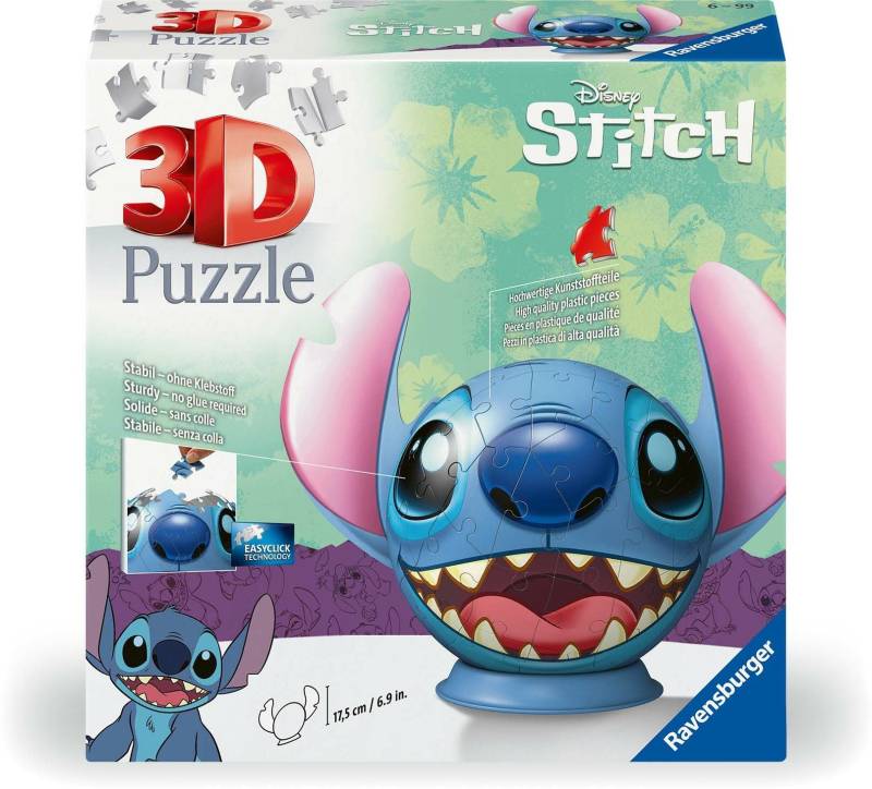 Ravensburger Disney Stitch 3D-Puzzle mit Ohr 77 Teile von Ravensburger