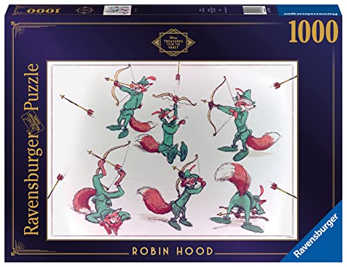 Ravensburger Disney Treasures from The Vault Robin Hood Puzzle 1000 Teile für Erwachsene – jedes Teil ist einzigartig, Softclick Technologie bedeutet, DASS Teile perfekt zusammenpassen – Amazon von Ravensburger