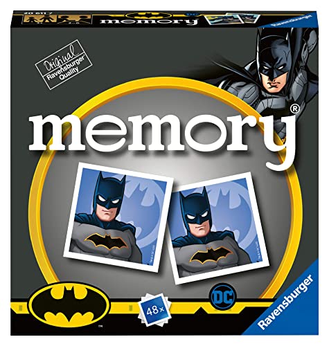 Ravensburger 20611 Batman DC Mini-Memory-Spiel – passende Bild-Schnapppaare für Kinder ab 3 Jahren – Lernspielzeug für Kleinkinder, Mehrfarbig, 0 von Ravensburger