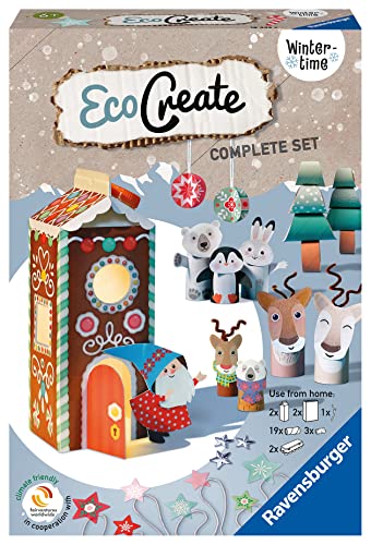 Ravensburger EcoCreate 18442 Wintertime DIY Bastelset für Kinder ab 6 Jahren von Ravensburger