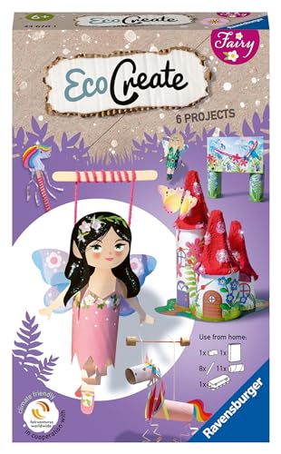 Ravensburger EcoCreate 236720 - Sparkle with the Fairies - DIY Bastelset für Kinder ab 6 Jahren von Ravensburger