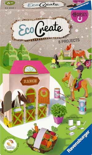 Ravensburger EcoCreate 23919 - Pferde - DIY Bastelset für Kinder ab 6 Jahren von Ravensburger