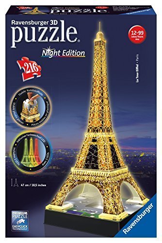 Ravensburger Eiffel Tower - Night Edition - 3D Puzzle (216-Piece) by Ravensburger von Ravensburger