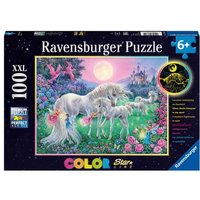 Puzzle Ravensburger Einhörner im Mondschein 100 Teile XXL Color Starline von Ravensburger
