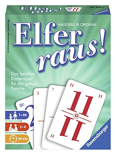 Ravensburger Elfer raus Kartenspiel, Gesellschaftsspiel 2 - 6 Spieler, Spiel ab 7 Jahren für Kinder und Erwachsene Ravensburger Elfer raus Kartenspiel, Gesellschaftsspiel 2 - 6 Spieler, Spiel ab 7 Jahren für Kinder und Erwachsene von Ravensburger