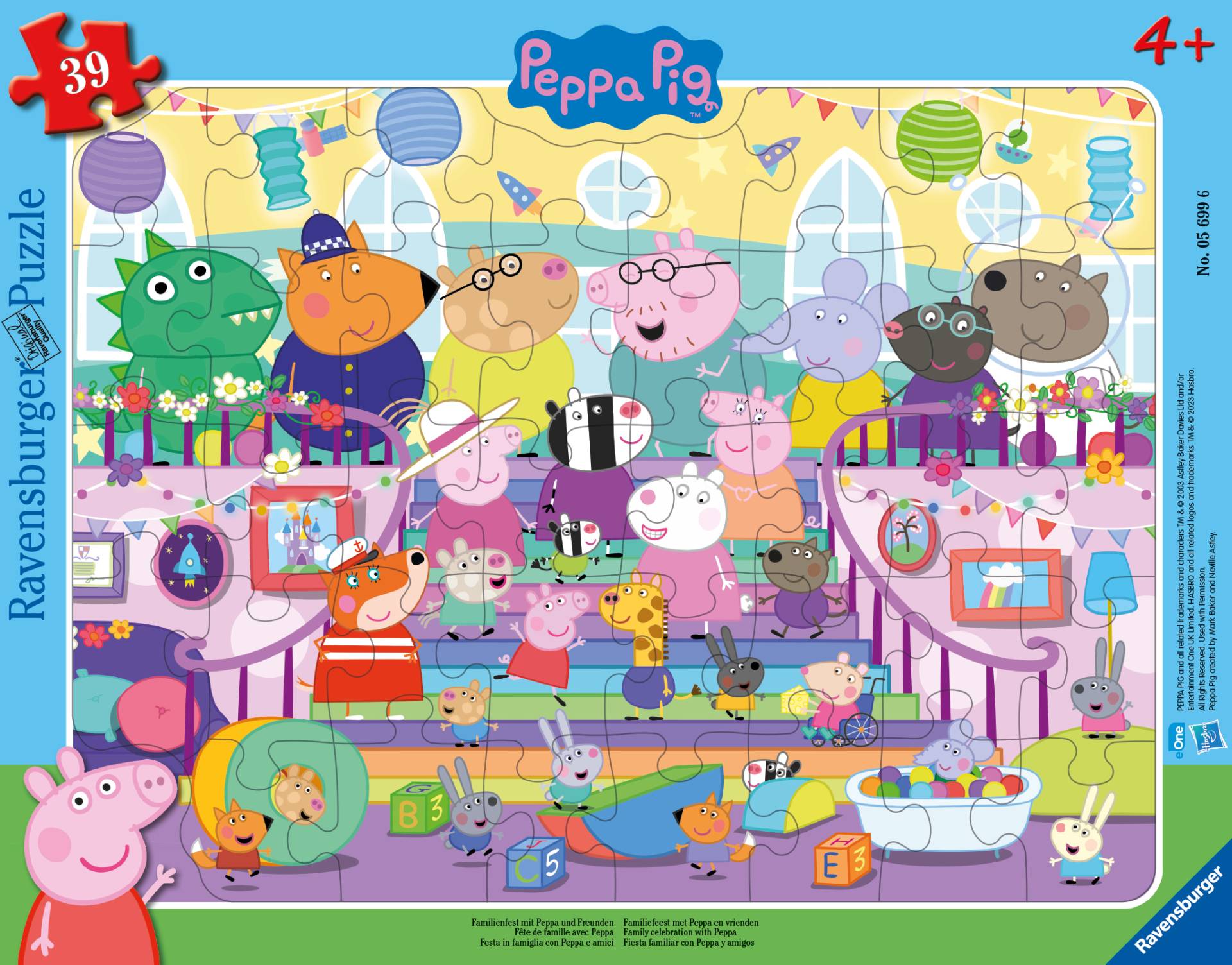 Ravensburger Familienfest mit Peppa und Freunden 39 Teile Puzzle Ravensburger-05699 von Ravensburger