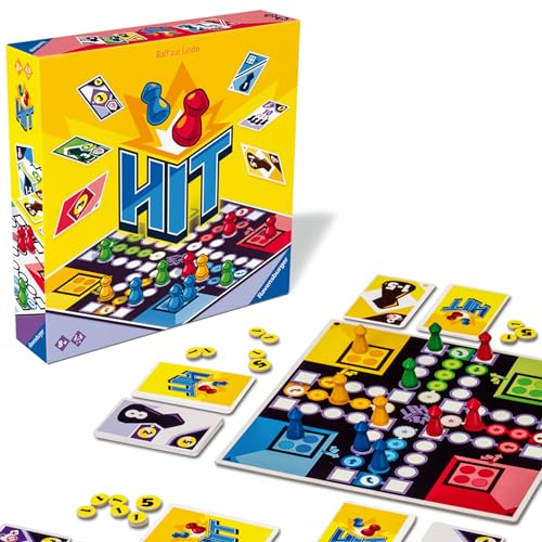 Ravensburger Familienspiel 22456 - HIT - Gesellschaftsspiel für Kinder und Erwachsene, für 2-4 Spielefans, Brettspiel ab 8 Jahren von Ravensburger