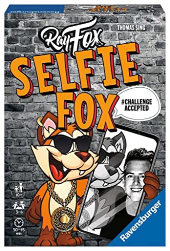 Ravensburger Familienspiel 27048 - SELFIE FOX - Partyspiel für 3-6 Spieler ab 10 Jahren von Ravensburger