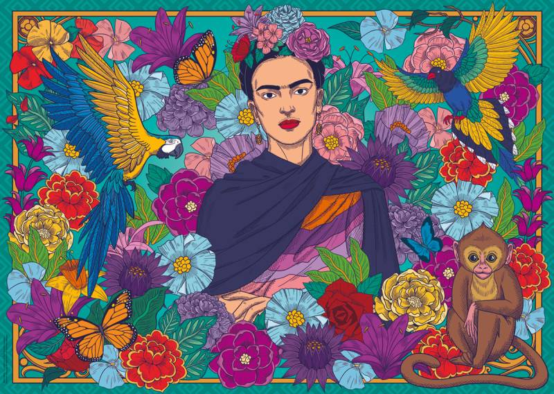 Ravensburger Frida Kahlo's Paradise: Parrot, Monkey and Blooms 1000 Teile Puzzle Ravensburger-01475 Ravensburger Frida Kahlo's Paradise: Parrot, Monkey and Blooms 1000 Teile Puzzle Ravensburger-01475 von Ravensburger
