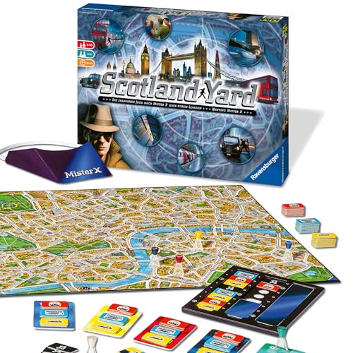 Ravensburger Gesellschaftsspiel 26601 - Scotland Yard - Familienspiel, Brettspiel für Kinder und Erwachsene, Spiel des Jahres, für 2-6 Spieler, Spiel ab 8 Jahre Ravensburger Gesellschaftsspiel 26601 - Scotland Yard - Familienspiel, Brettspiel für Kinder und Erwachsene, Spiel des Jahres, für 2-6 Spieler, Spiel ab 8 Jahre von Ravensburger