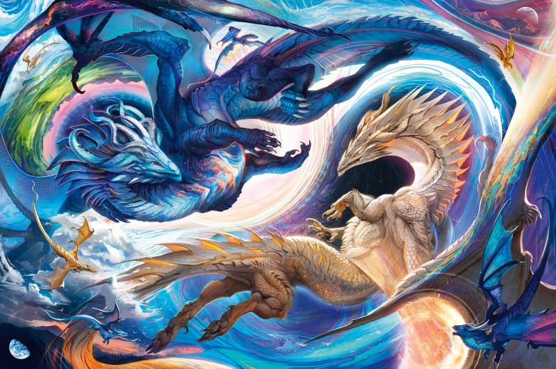 Ravensburger Gigantisches Drachenfest zur Tages- und Nachtstunde 5000 Teile Puzzle Ravensburger-00813 von Ravensburger
