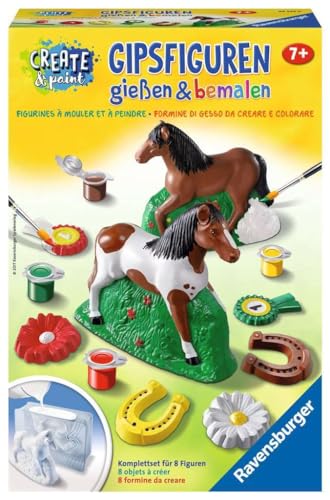 Ravensburger Gipsfiguren gießen und bemalen 28522 - Pferd Kinder ab 7 Jahren von Ravensburger