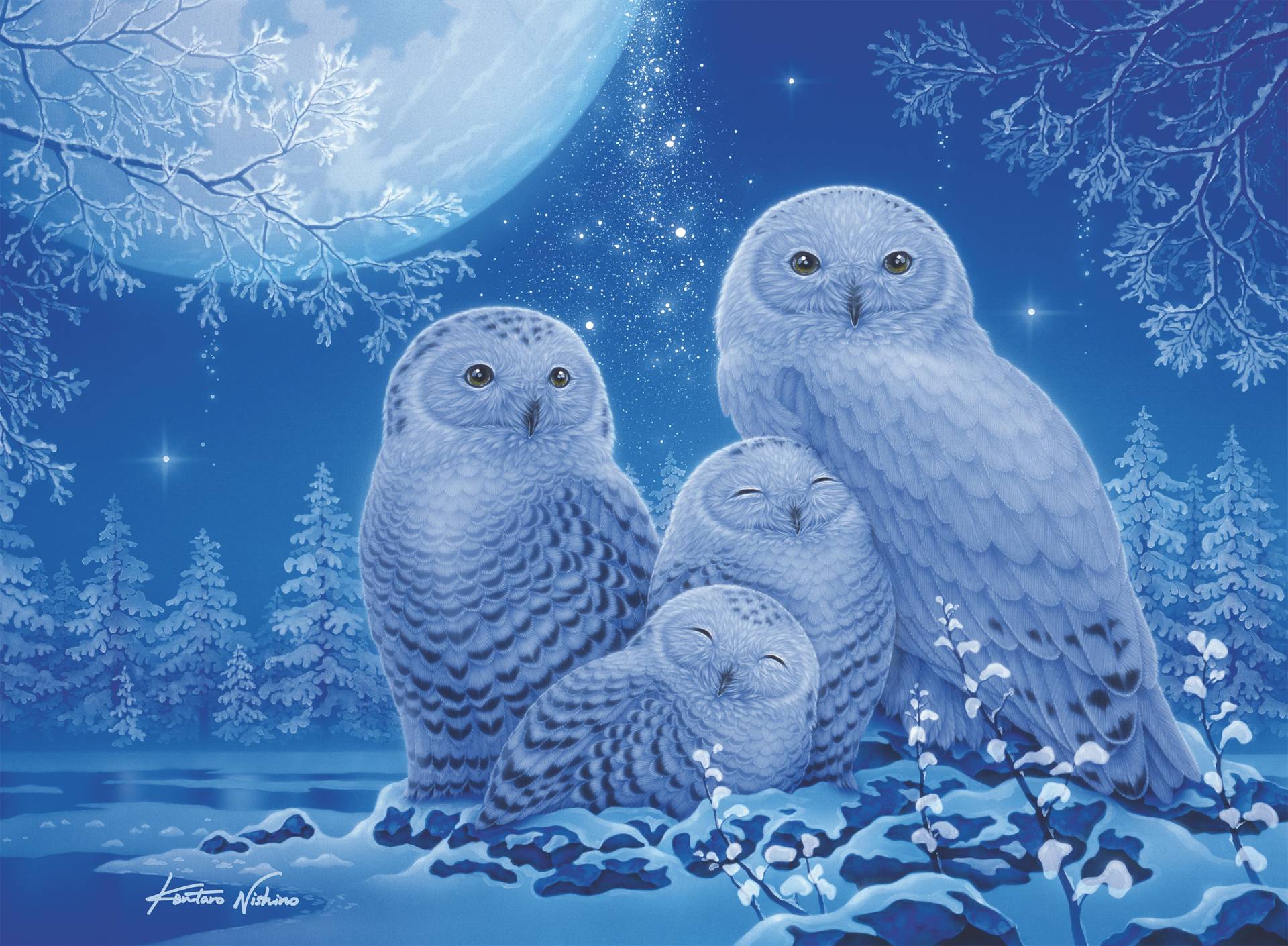 Ravensburger Glow in the Dark Puzzle ? Eulen im Mondlicht 500 Teile Puzzle Ravensburger-00479 Ravensburger Glow in the Dark Puzzle ? Eulen im Mondlicht 500 Teile Puzzle Ravensburger-00479 von Ravensburger